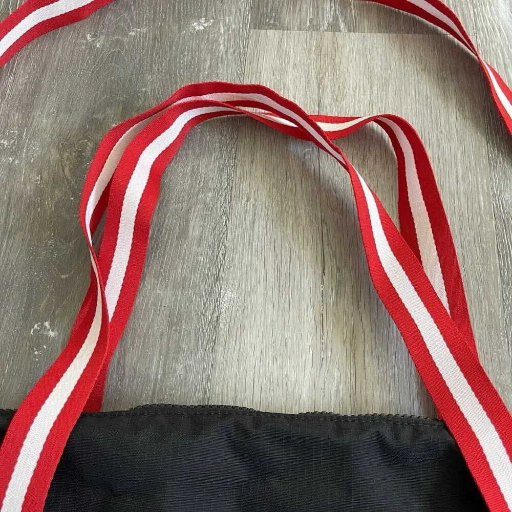 Nike Heritage Basketball Duffel Travel Bag Throwback Flight Black Red White